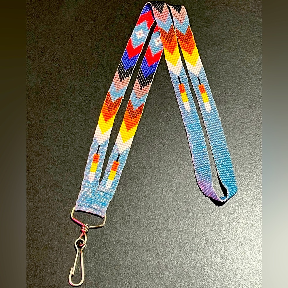 Native American beaded lanyard
